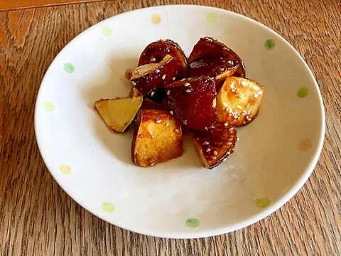 無水鍋で大学芋☆簡単☆繊維たっぷりさつま芋おやつ